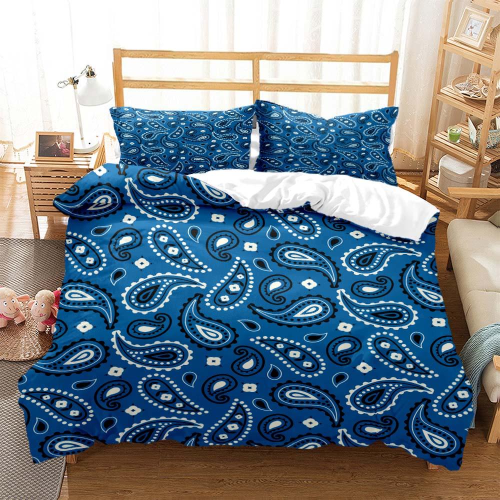 Paisley Pattern Ethnic Style 3D Printed Bedding Queen Bedding Set Soft And Comfortable Customized King Size Bedding Set