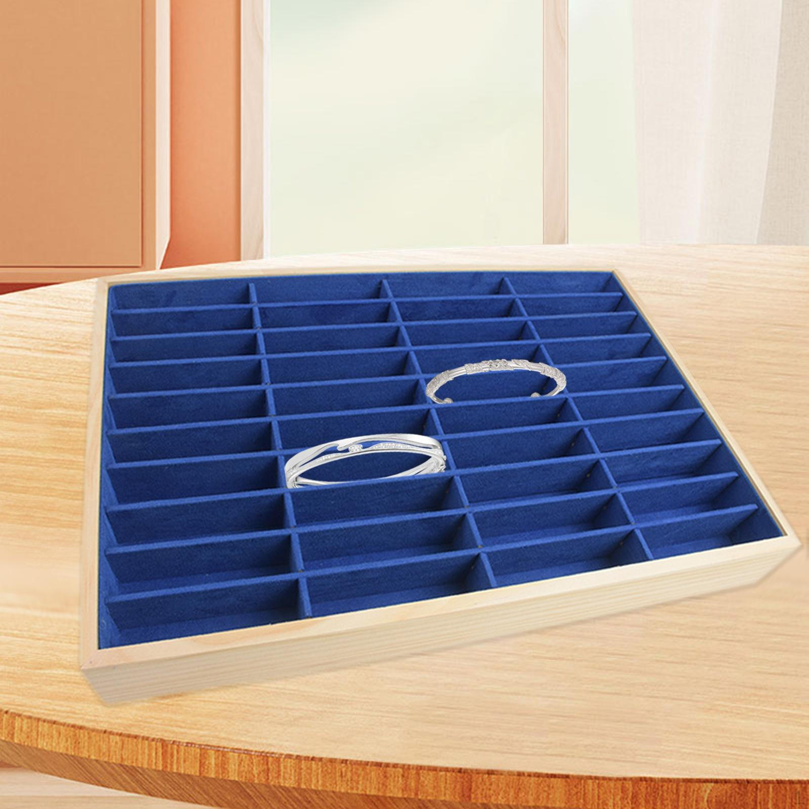 

Держатель для браслета, органайзер для ювелирных изделий, 40 сеток, многофункциональная элегантная витрина для браслетов, дисплей для магазина Dark Blue