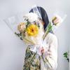 50Pcs Transparent Flower Wrapping Bag Waterproof Floral Wrappers  Wedding Party Decoration