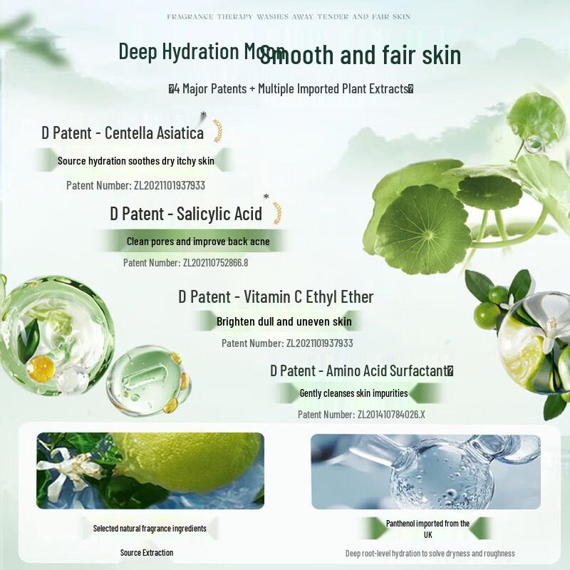 RUYI Centella Asiatica Vitamin B5 Fragrance Shower Gel