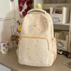 Schoolbag cloud lemon ice blue hollow lace girl heart backpack student party pure gentleness class travel small backpack