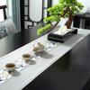 Chinese Style Floral Table Runner Washable Tea Table Cloth Embroidery Bed Flag  Hotel Decoration