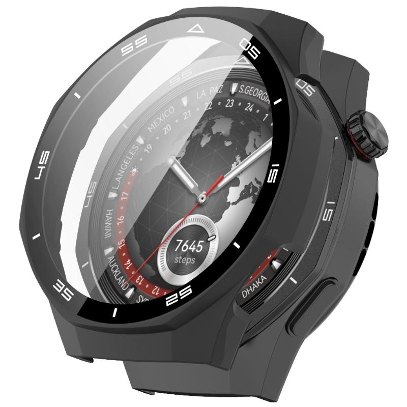 46mm Smartwatch Hard Case PC & Glass Watch Bumper Easy Installation Watch Protective Cover Simple To Use for Watch GT5