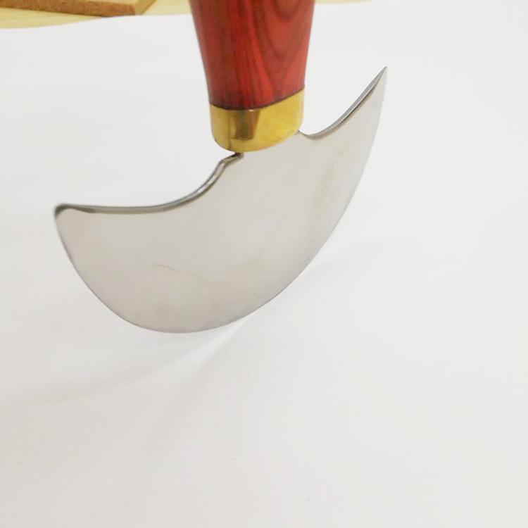 Zhihui Semi-Circular Leather Cutting Knife - DIY Edge Shaving & Thinning Tool