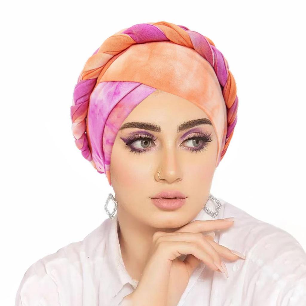 Muslimische Frauen Zopf Hijab Turban Chemo Stretch Mütze Kopftuch Islamische Haube Kopfbedeckung Mütze Abdeckung Hut