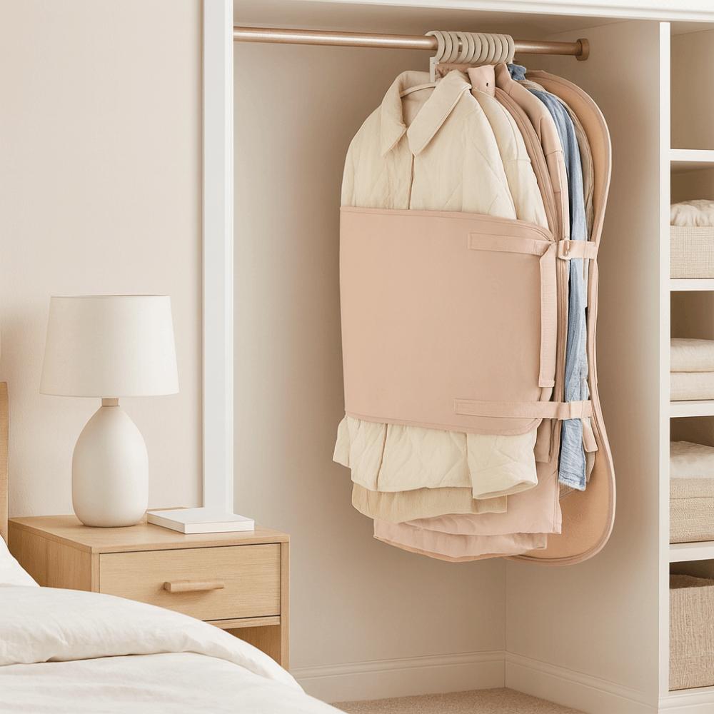 Staubdichtes Kleider-Kompressionsbrett Faltbar Platzsparend Kleiderstaubschutzhülle Schützend Große Kapazität Anzugshülle Aufbewahrungstasche