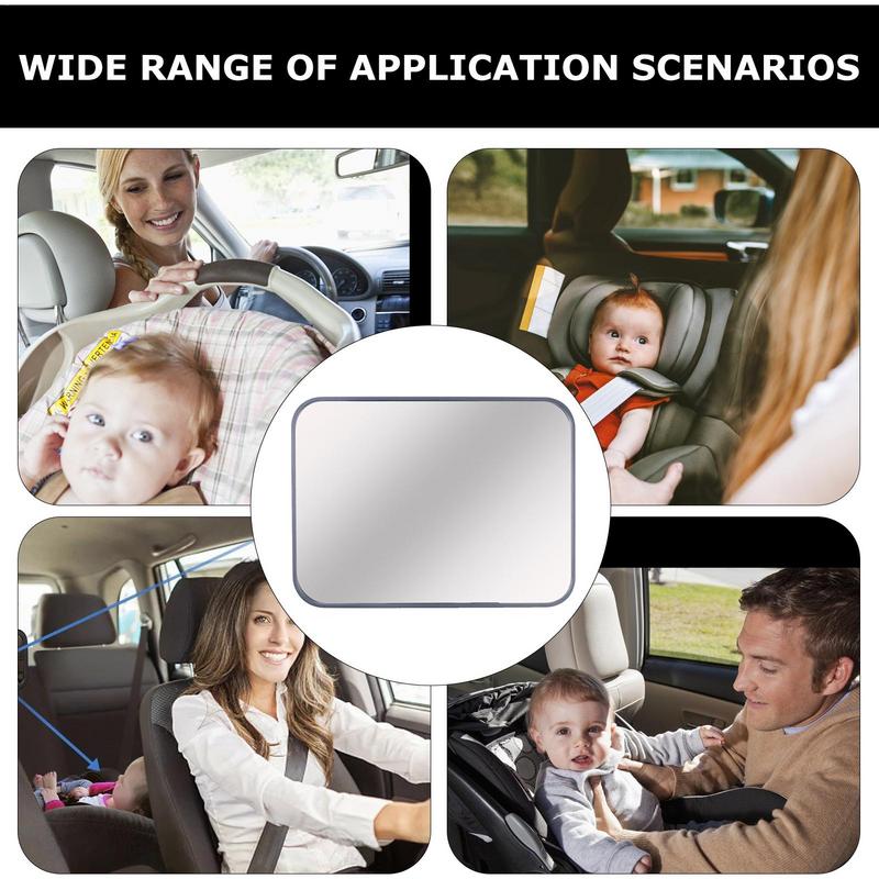 Baby Mirror For Car Adjustable Shatterproof Car Baby Mirror Baby Rear View Mirror For Car Acrylic Car Interior Rearview Baby
