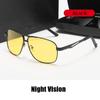 Polarized Photochromic Night Vision Sunglasses Outdoor Protective Goggles Day And Night Uv400 Lens Men'S Driving Sun Glasses