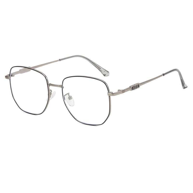 New Sven metal myopia glasses frame men can be equipped with optical myopia frame men's large frame anti-blue light flat mirror HC