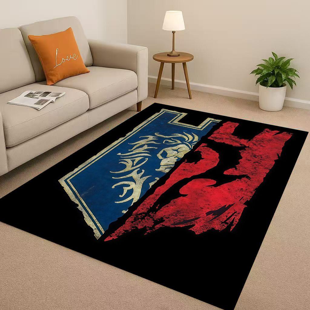 HD WOW World of Warcraft Game Demon Hunter Arthas Living Room Non-Slip Area Rug Carpet for Bedroom Playroom Sofa,Home Doormat