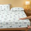 1 Cartoon Cute Animal Dog Printed Matte Fitted Sheet, Bedroom Printed Bed Cover, Bedding (Excluding Pillowcases)
