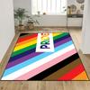 Flaga Tęczowa LGBT Pride Mata pod Drzwi Wejście Antypoślizgowa Zmywalna Dywanik Kuchenny Dywanik do Salonu Przedpokoju Dekoracja Łazienki