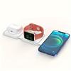 3 In 1 Magnetic Wireless Charger Pad Stand Foldable for iPhone 15 14 13 12 11 Apple Watch AirPods 15W Fast Charging Dock Station