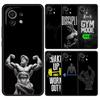 Phone Case For Xiaomi Mi 15 14 13 12 11 Lite 14T 13T 12T 11T Pro Poco X6 X5 X3 Pro F6 F5 F4 Gym Fitness Bodybuilding Black Cover