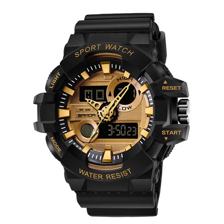 Mens Watch Sanda 780 Sports  Fashion Led Digital Fashion Quartz Watch Men Waterproof G Style Watches Relogio Clock