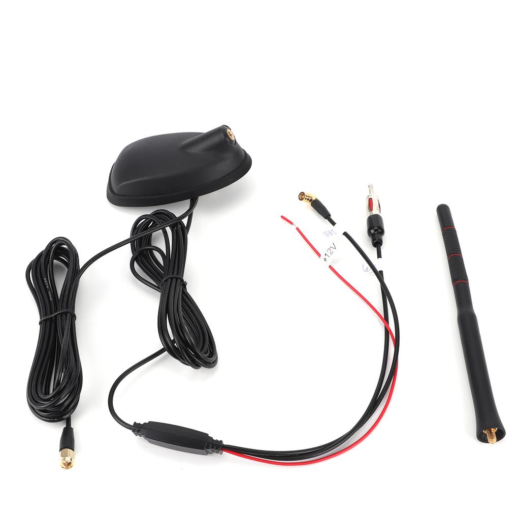 Car DAB+GPS+FM Antenna Active Amplified Top Roof Mount Waterproof Dustproof Universal
