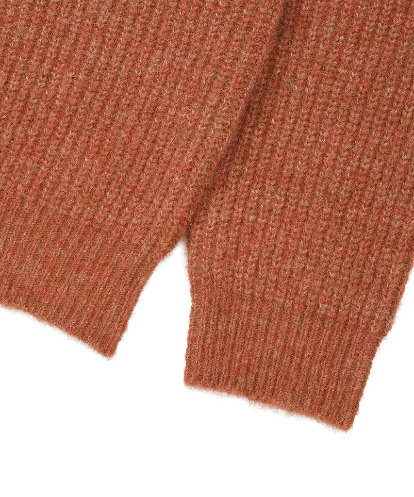 LMR Hairy Heart Embroidered Pullover Knit Red