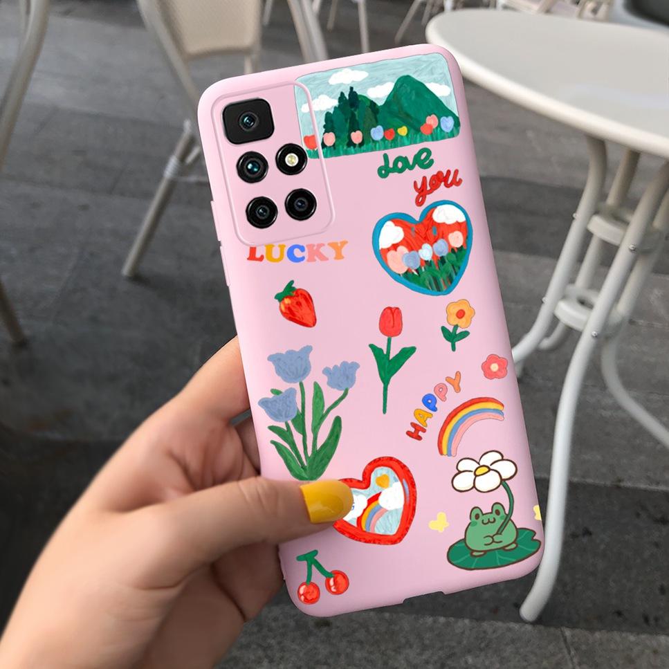 NEW Design For Cover Xiaomi Redmi 10 Case Cartoon Bumper Back Shockproof Soft TPU For Xiomi Redmi 10 Hongmi10 Redmi10 Phone Bag