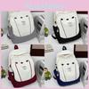 Color Blocked Striped Letter Pattern Student Backpack For School And After School Use