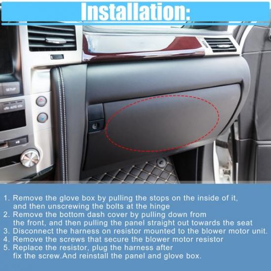 HVAC Heater Blower Motor Resistor 72226FG001 fits for Subaru Crosstrek 2009-2017