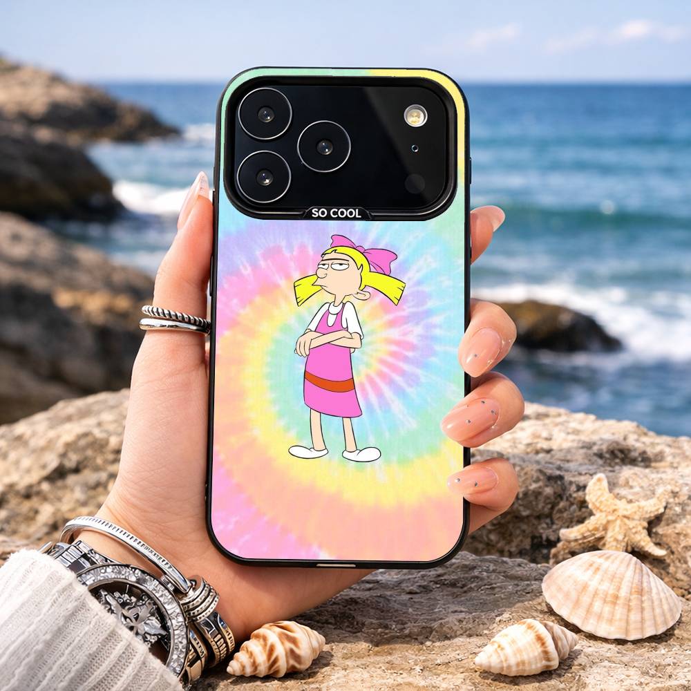 1PC H-Hey A-Arnolds Phone Case For iPhone17,16,15,14,13,12,11,Pro,MAX Gray Matte Silicone Black Cover