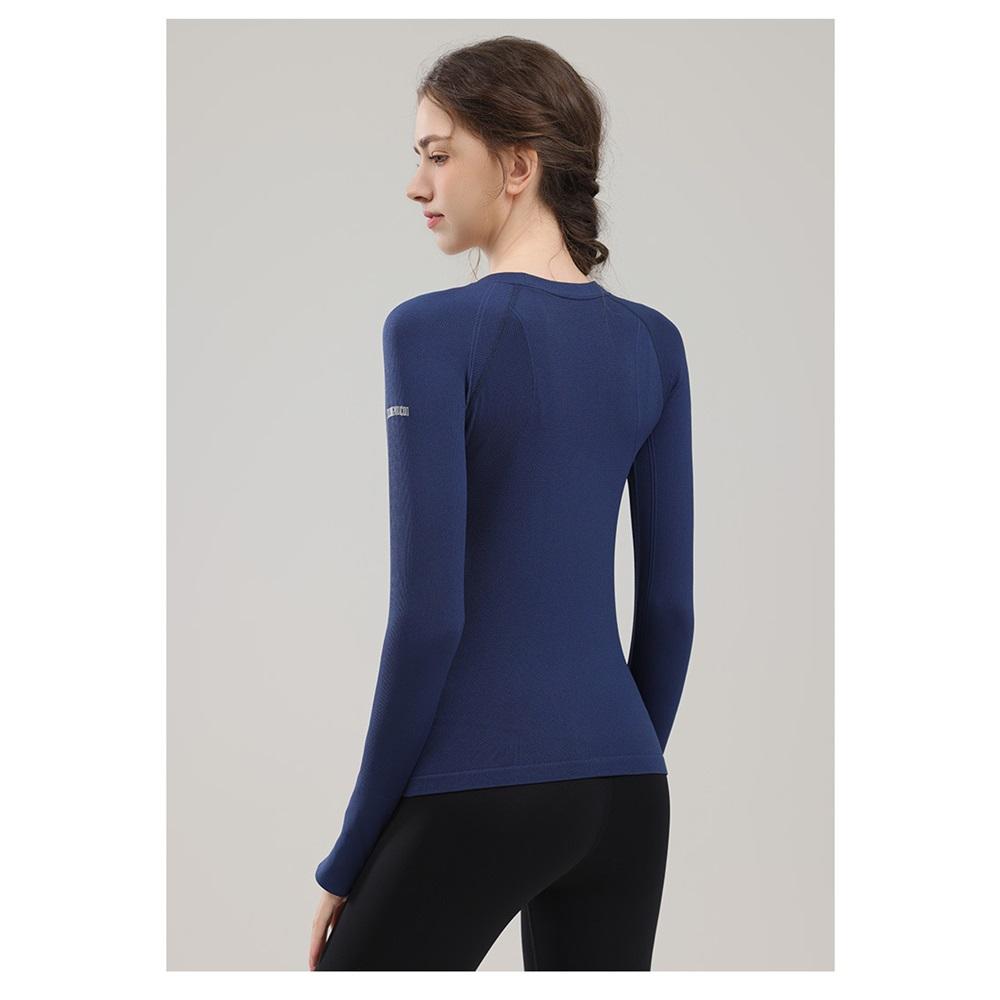 Wysokiej klasy odzież do Pilates i Jogi dla kobiet, obcisła i wyszczuplająca, profesjonalna bluzka fitness z długim rękawem do jesiennych treningów biegowych