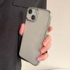 Electroplated transparent case 14promax mobile phone case 13 Apple 15 protective case iPhone12 soft case 11 large hole couple