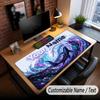 Fish Ocean Theme Custom Mouse Pad Personalized With Name Text Customized Desk Mat For Office Home Decor