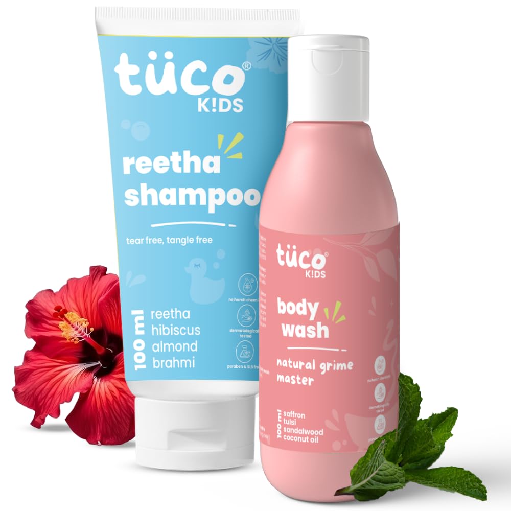 

TuCo® Kids Mild Body Wash & Shampoo, Proven Effectiveness - 100ml (Pack of 2)