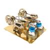 Hot  Stirling Engine Golden Color Easy Assembly Stainless Steel Stirling Engine Model for Teachin