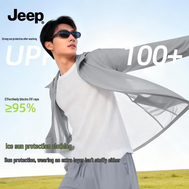 JEEP Men s Ice Silk Sun Protection Hoodie 5XL