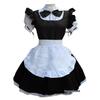 Traje de Sirvienta Cosplay Vintage con Mangas Abullonadas y Detalles de Encaje