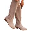 Dropshopping Winter New Casual Low-heeled Women's Boots Suede High Boots Women's