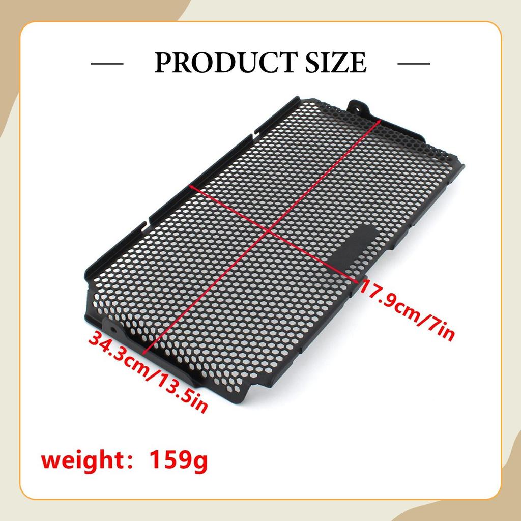 Radiator Grill Protector Shield Black Aluminum Alloy for Yamaha MT-07 2025 Motorbike Accessories Cooling