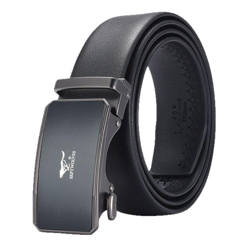 Belts for Men's Automatic Buckle Belt Belt High End Versatile Belt High End Gift