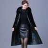 Women's Thickened Warm Mid-Length Over-the-Knee Coat Reversible Outerwear for Mothers