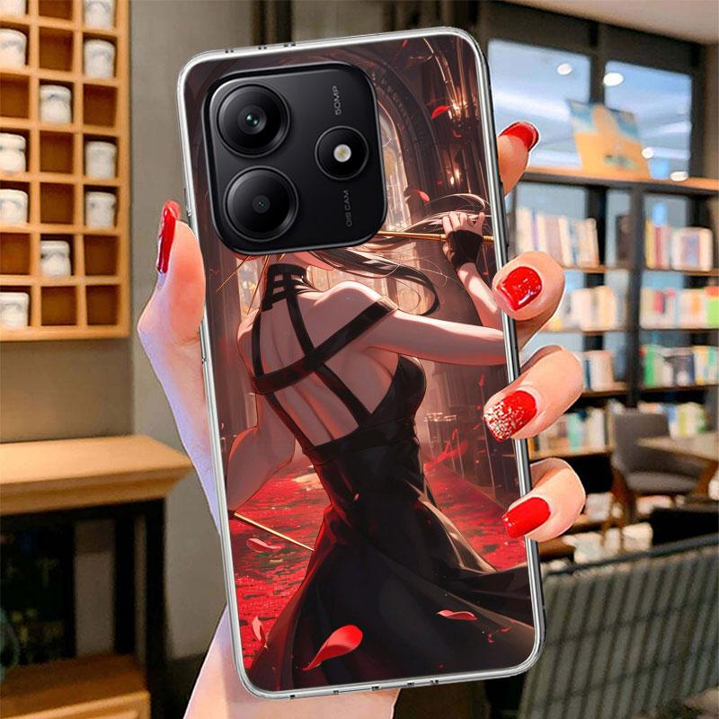 S-Spy Family Yor F-Forger Phone Case For Xiaomi Redmi Note 15 14 13 12 11 10 Pro Plus 14S 12S 11S 11T 11E 10S Soft Fundas Shell