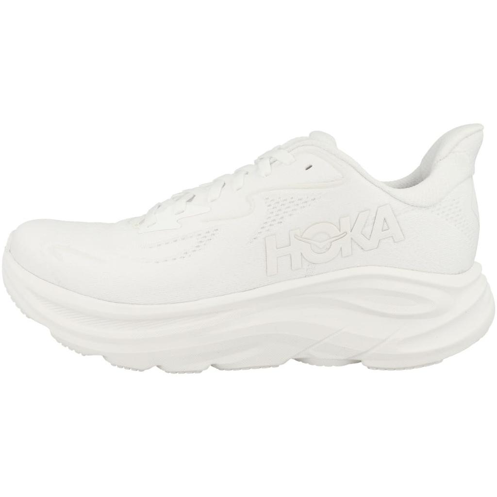 HOKA Clifton 10 Running White Sneakers for Running and and Breathable Shoes, (1162031-WWH), Walking, Ultra-Lightweight, Cushioned, (White/Size