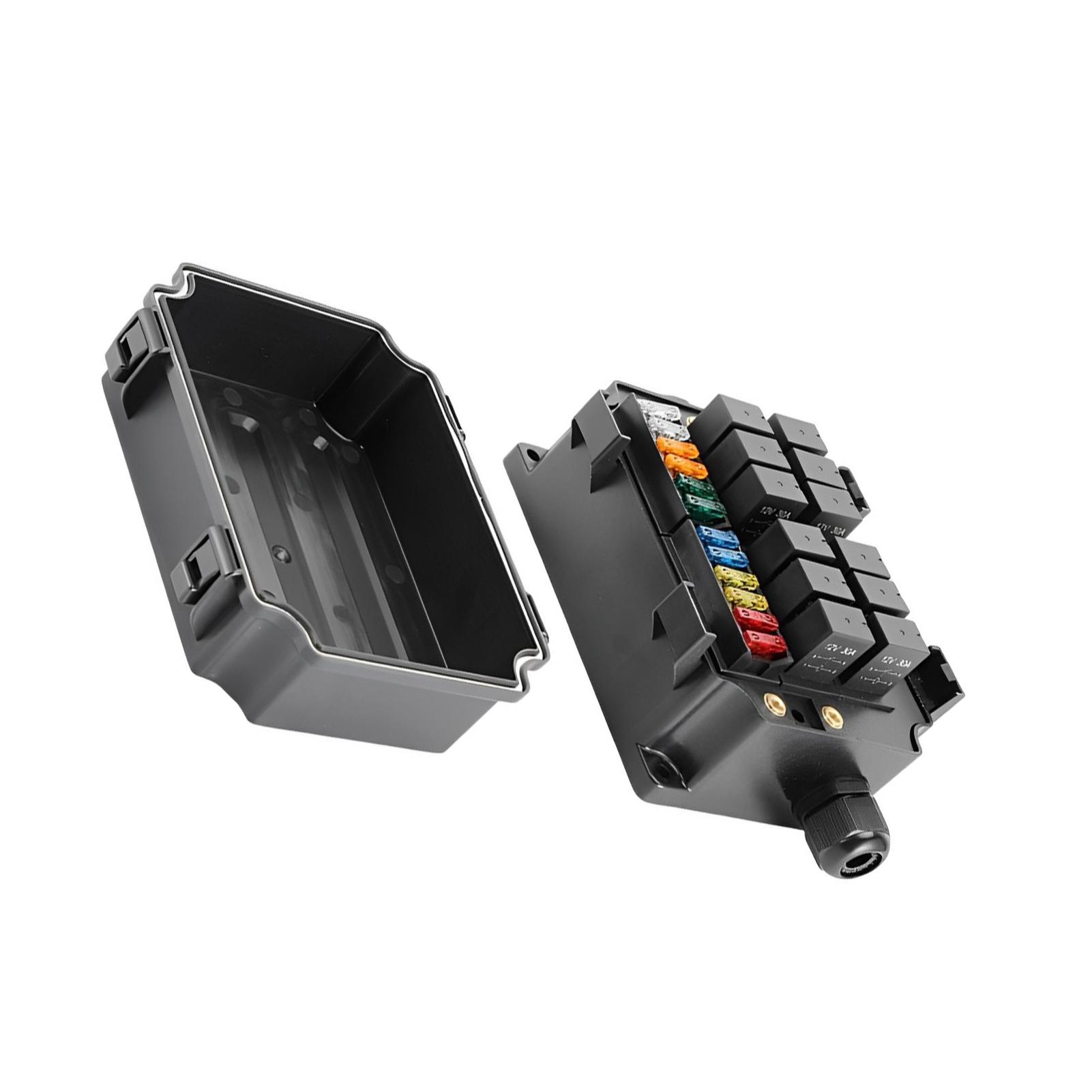 

Universal Car Marine 12-Way Relay12 Blade Fuses Holder 12-Way Relay12 Blade Fuses Holder
