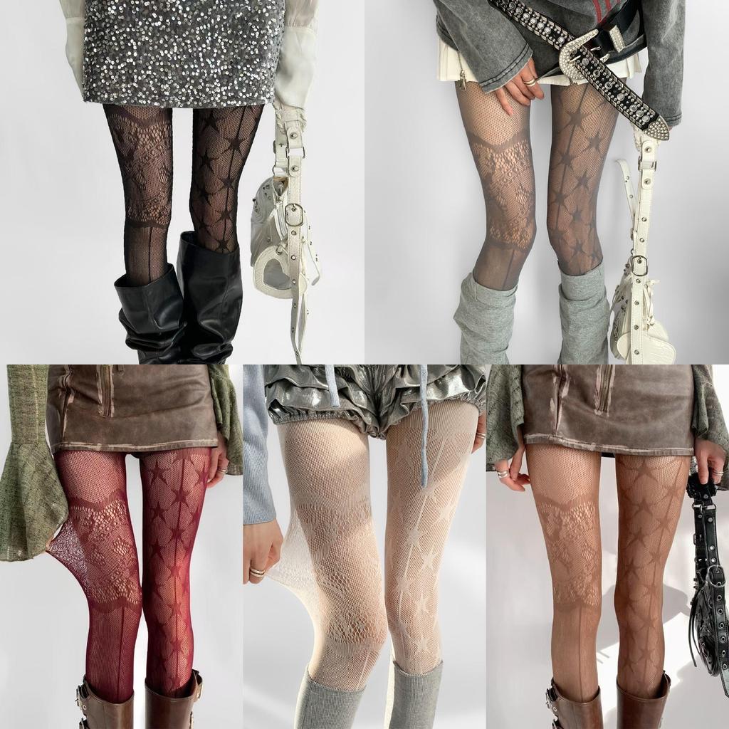 Women's Sexy Pantyhose With Hollowed Out Mesh Lace Pantyhose