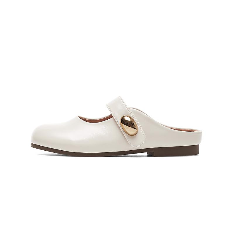 Augustine bag head half slippers women's outerwear 2025 new summer skirt Mary Jane Birkenmuller sandals