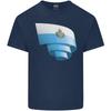 Curled San Marino Flag Sammarinese Day Football Unisexs Light Cotton TShirt