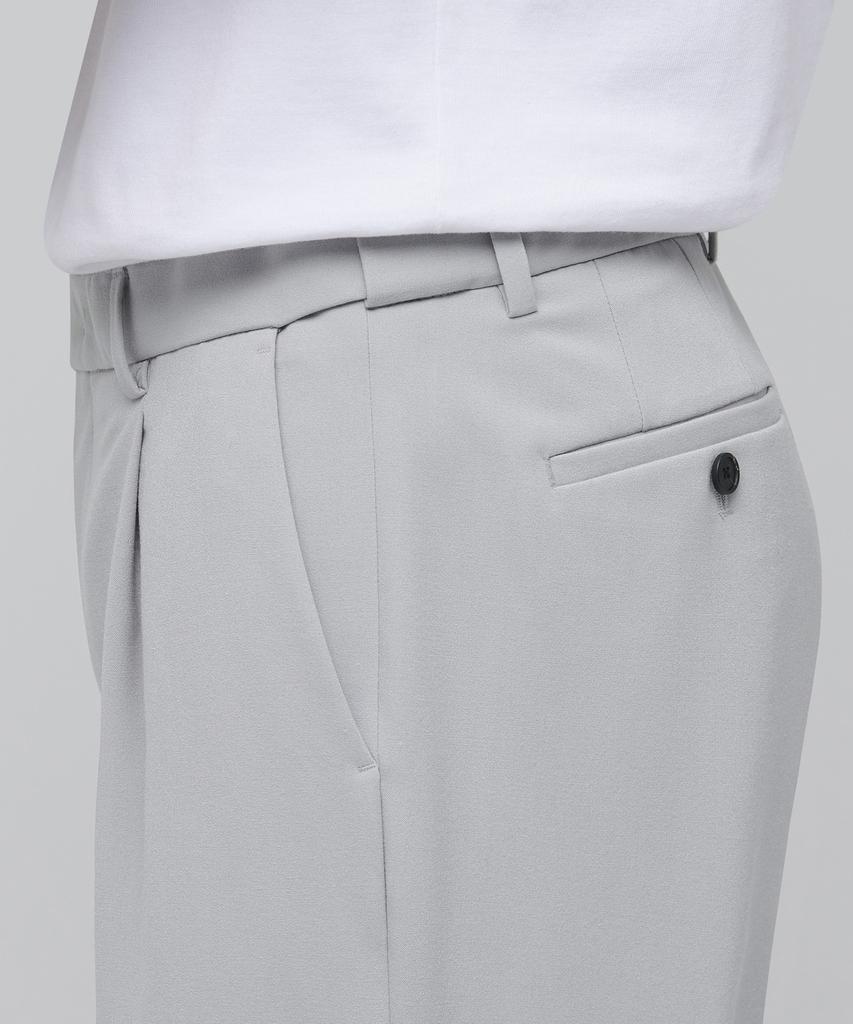 Musinsa Standard Lightweight Wide Hidden Banding Slacks [Light Gray]