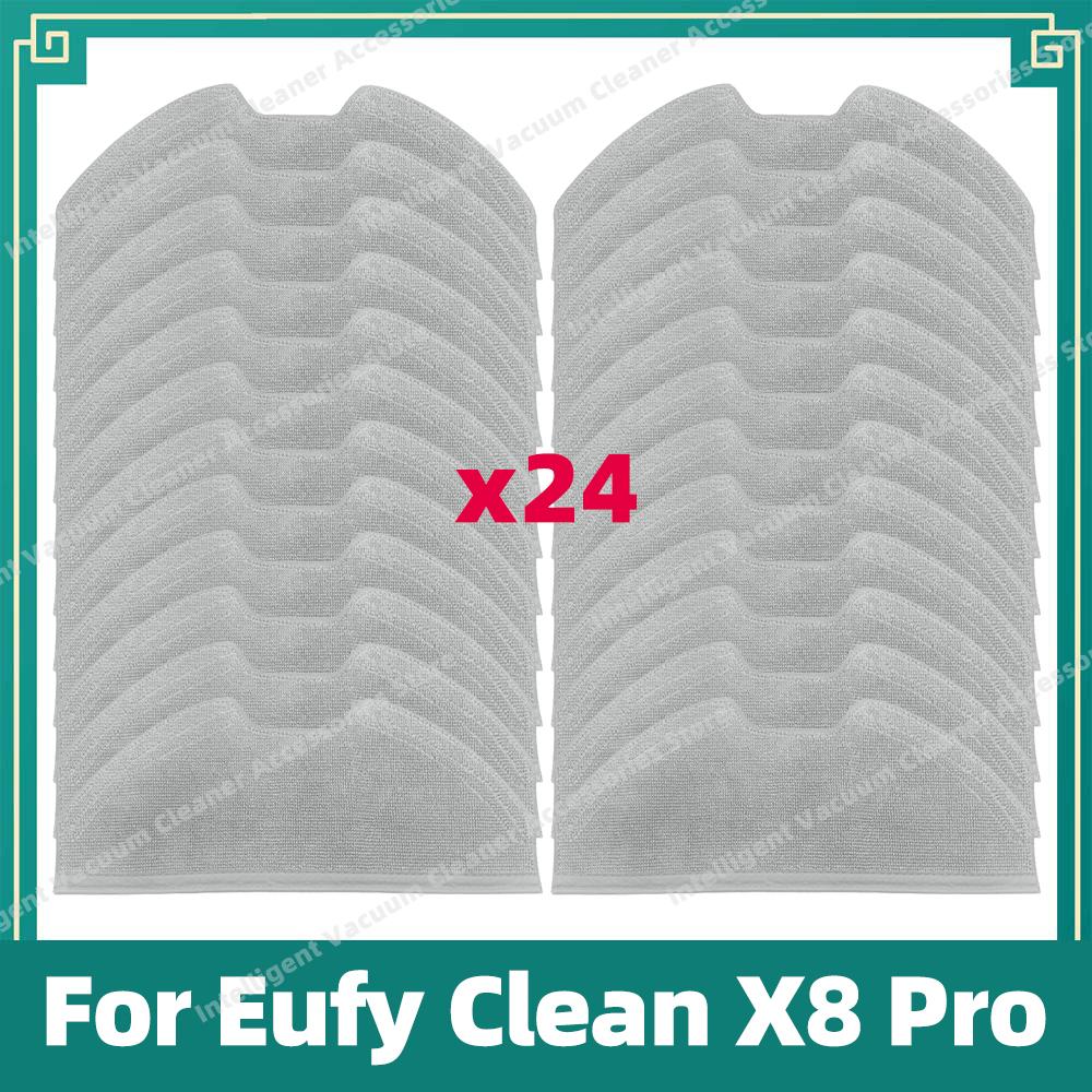 Compatible For Eufy Clean X8 Pro SES Vacuum Cleaner Main Side Brush HEPA Filter Dust Bag Mop Cloth Accessories Parts Kits