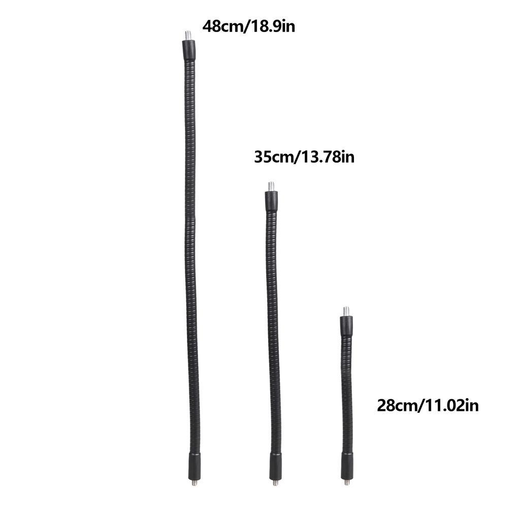 Flexible Bendable Goosenecks Tube With 1/4inch Male Thread Connectors For Camera Microphones Light Stand Accessories