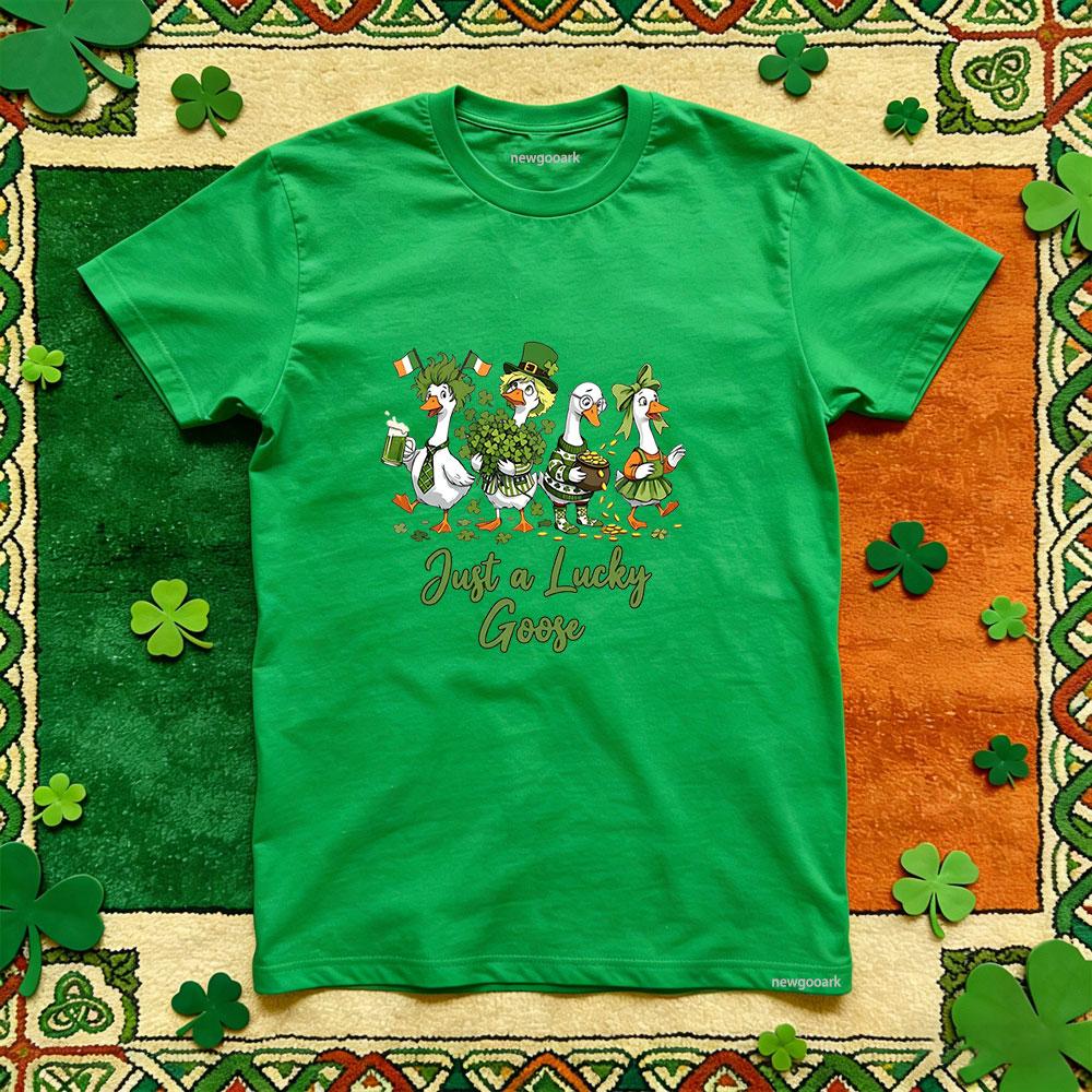 Saint Patrick Retro printed T shirt Unisex green lucky Irish cotton Casual funny festival Unisex Adult Party tee