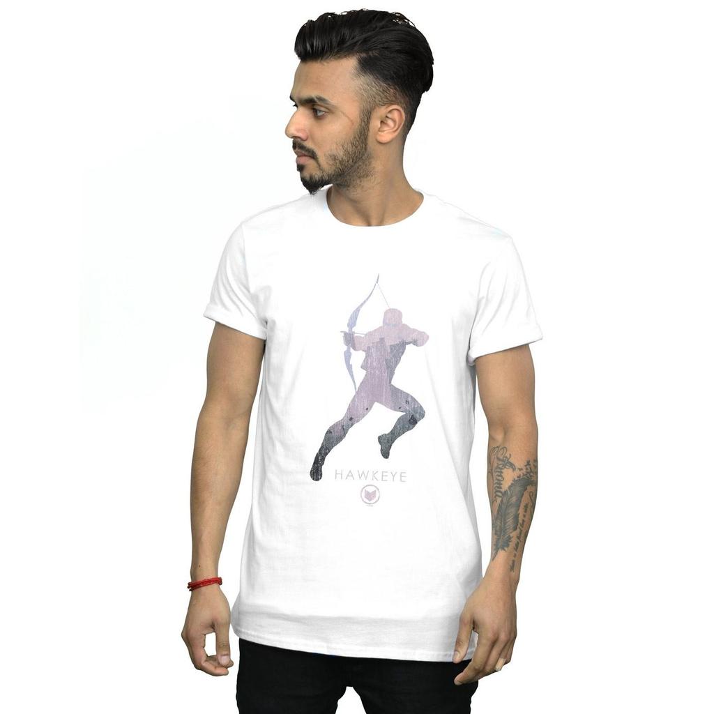 Marvel Mens Hawkeye Silhouette T-Shirt