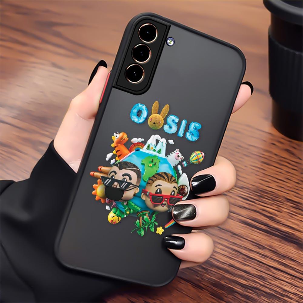 Bad Bunny S24 5G Case For Samsung S20 S21 FE S22 S23 S24 Ultra Cases Bunny Logo Funda Galaxy S23 Plus Matte Back Cover X 100pre