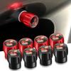 lcbk8 4PCS Car Wheel Tire Valve Stem Caps For Mitsubishi Ralliart ASX Eclipse Galant Mirage Montero EVO Xpander Auto Accessories