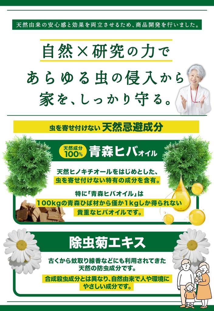 [Naturally Derived, Made In Japan] Insect Repellent Spray for Entrances and Screen Doors, Insect Control, Hiba Oil, Natural Insect Repellent, Insect R